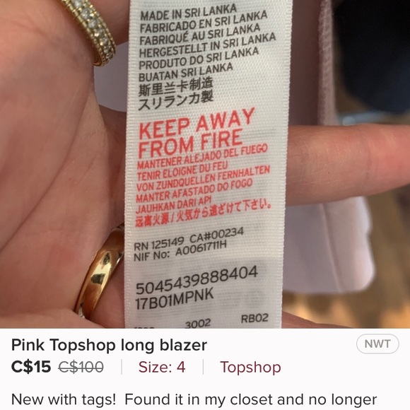 Pink Topshop blazer! - Picture 3 of 3